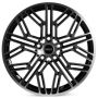 Легковой диск Skill Wheels SL238 8x19 5x120 ET41,5 66,1 чёрный + полированные спицы